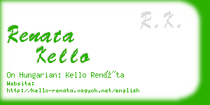 renata kello business card